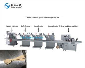 Máquina de embalaje de cubiertos de plástico
